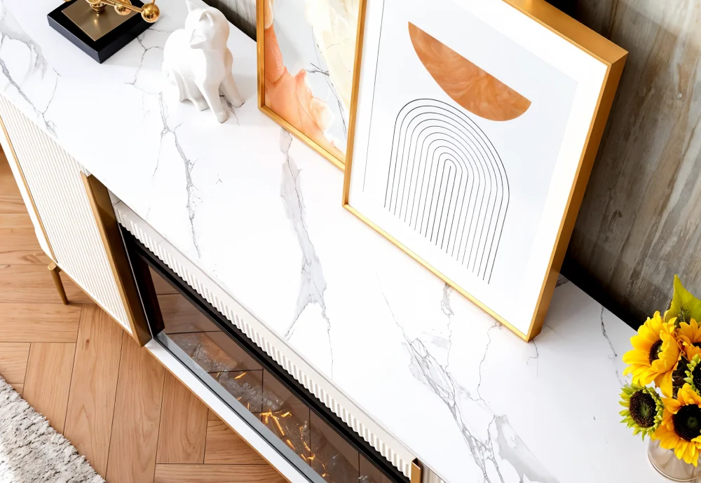 electric fireplace and tv stand